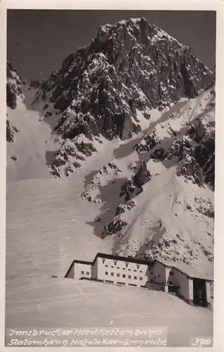 3685 - Österreich - Tirol , Innsbrucker Nordkettenbahn , Slalomhang Hafelekar Seegrube - gelaufen 1933