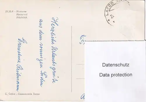 3696 - Italien - Ischia , Notturno , Nocturne - gelaufen