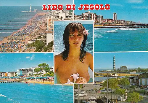 3700 - Italien - Lido di Jesolo , Mehrbildkarte - gelaufen 1982