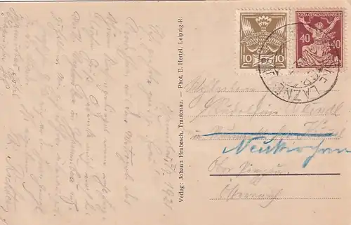 3727 - Tschechoslowakei - Czech , Trautenau , Ringplatz - gelaufen 1921