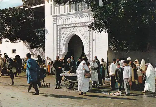 3732 - Marokko - Tanger , Mendubia Gate , Porte de la Mendubia - gelaufen 1975