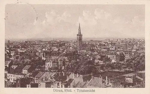 3781 - Deutschland - Düren im Rheinland , Totalansicht - gelaufen 1932