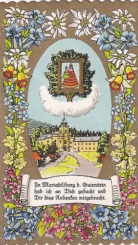3807 - Österreich - Mariahilfberg bei Gutenstein Andenken , Gebet