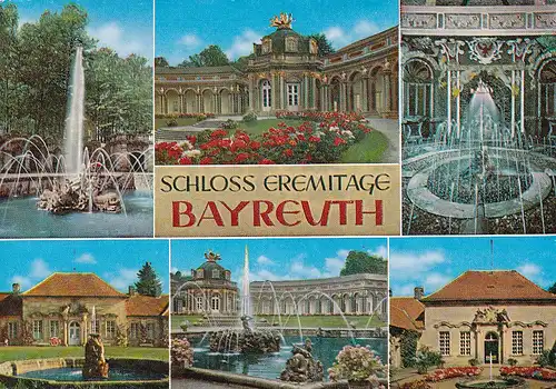 3821 - Deutschland - Bayreuth , Schloss Eremitage - gelaufen 1982