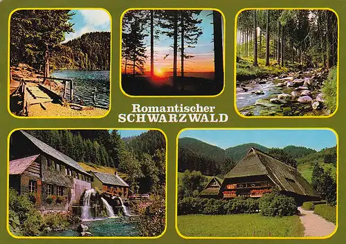 3846 - Deutschland - Romantischer Schwarzwald - gelaufen 1986