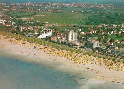 3850 - Deutschland - Cuxhaven Duhnen , Nordseeheilbad von Nordwesten - gelaufen 1984