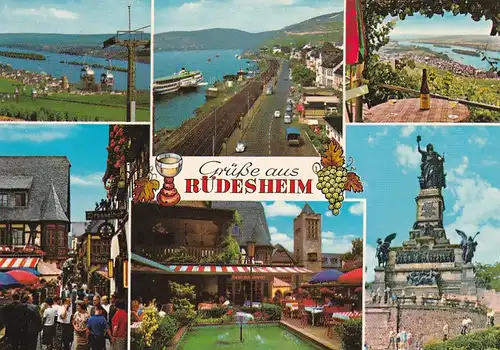3881 - Deutschland - Rüdesheim am Rhein , Grüße aus - nicht gelaufen
