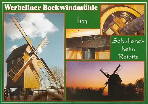 3882 - Deutschland - Reibitz , Werbeliner Bockwindmühle im Schullandheim Reibitz , Badrinaer Straße - nicht gelaufen