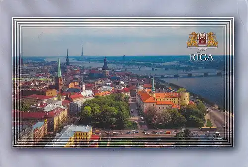 3894 - Lettland - Riga , Panorama - gelaufen
