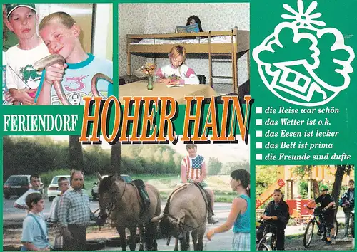 3900 - Deutschland - Limbach Oberfrohna , Feriendorf Hoher Hain , Kosella & Sieber - nicht gelaufen