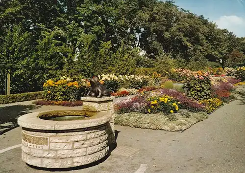 3908 - Deutschland - Hof Saale , Botanischer Garten , Froschbrunnen - gelaufen 1972