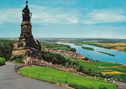 3947 - Deutschland - Rüdesheim Rhein , Niederwalddenkmal - gelaufen 1968