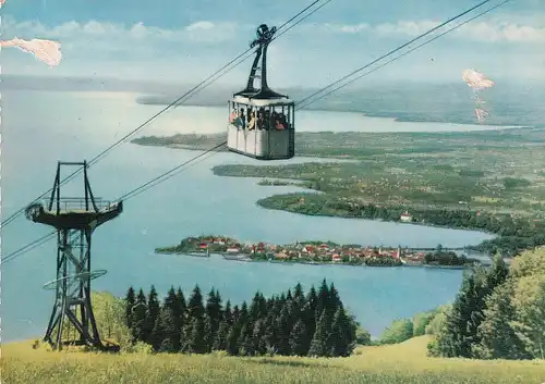 3951 - Deutschland - Pfänderbahn mit Lindau im Bodensee , Seilbahn , Gondel - nicht gelaufen