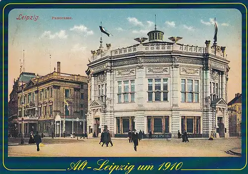 3959 - Deutschland - Leipzig , Alt Leizig um 1910 , Panorama - nicht gelaufen