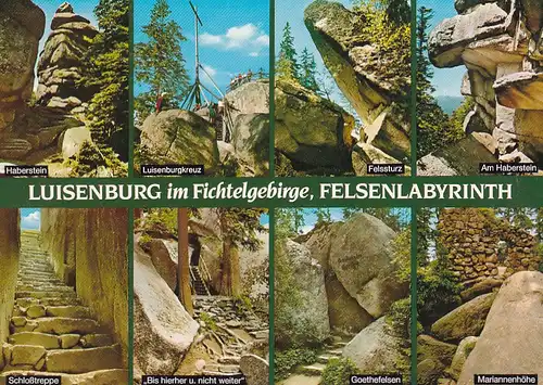 3969 - Deutschland - Luisenburg im Fichtelgebirge , Felsenlybyrinth , Haberstein , Luisenburgkreuz , Felssturz , Mariannenhöhe - nicht gelaufen