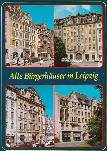 3984 - Deutschland - Leipzig , Alte Bürgerhäuser - nicht gelaufen