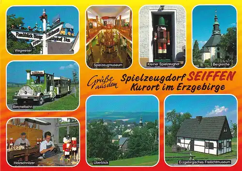 3989 - Deutschland - Seiffen , Spielzeugdorf im Erzgebirge , Bimmelbahn - nicht gelaufen