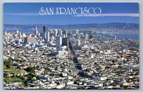 4042 - San Francisco , View of the City of the City from Twin Peaks  - gelaufen 1991