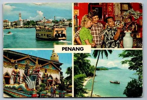 4049 - Penang , Prince of Wales Island , Mehrbildkarte - nicht gelaufen
