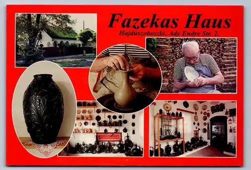 4062 - Hajduszoboszlo , Fazekas Haus , Töpferei , Handwerk - gelaufen 2000