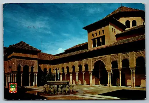 4067 - Granada , Alhambra , Patio de los Leones , Cour des Lions - gelaufen