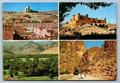 4072 - Tinerhir , Le Grande Hotel , La Kasbah , l'Oasis , Les gorges , Todra Schlucht  - gelaufen 1998