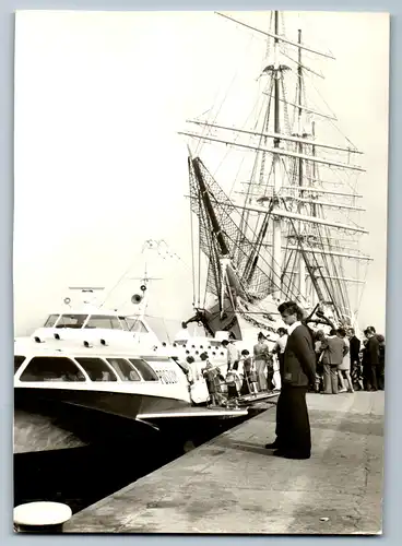 4080 - Im Hafen von Gdynia , VR Polen , Schiff , Boot , Segelschiff - nicht gelaufen