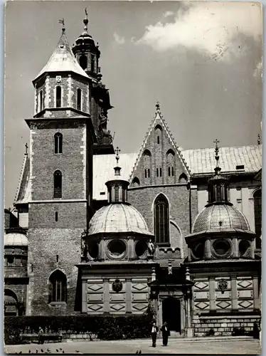 4121 - Krakow , Krakau , Katedra na Wawelu - gelaufen 1962