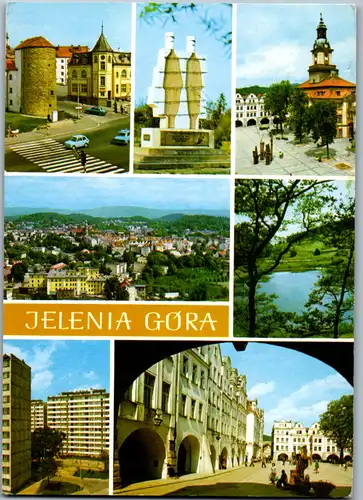 4136 - Jelenia Gora , Mehrbildkarte - gelaufen 1980