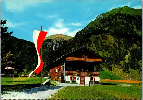4142 - Tirol , Alpengasthaus Pletzachalm gegen Schleinsjoch bei Pertisau am Achensee  - nicht gelaufen