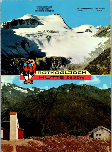 4188 - Tirol , Rotkogeljochhütte auf Wildspitze , Bergkirchlein - nicht gelaufen