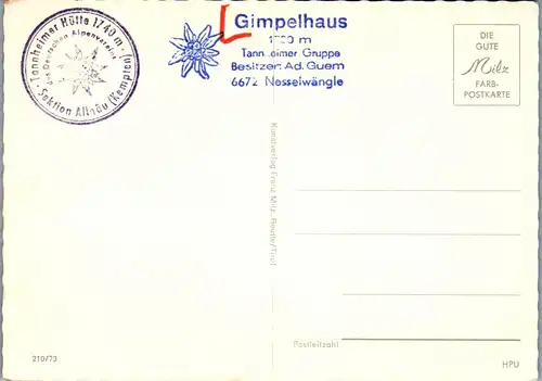 4193 - Tirol , Nesselwängle , Gimpelhaus - nicht gelaufen