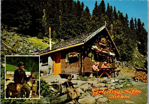 4195 - Tirol , Gehsteig Alm , Jausenstation bei Tumpen , Ötztal - nicht gelaufen