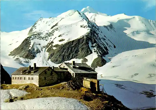 4226 - Tirol , Braunschweigerhütte gegen Wildspitze , Pitztal - nicht gelaufen