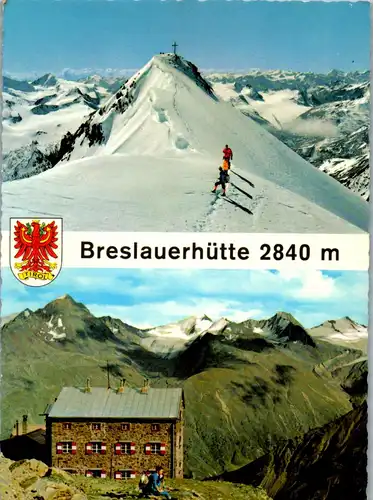 4229 - Tirol , Breslauer Hütte am Fuße der Wildspitze , Ötztal - nicht gelaufen