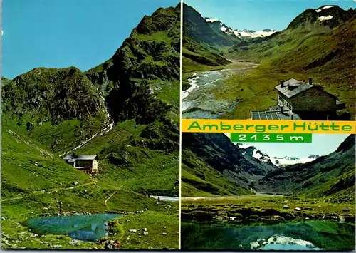 4244 - Tirol , Amberger Hütte mit Schwefelsee , Sulztal Ferner - nicht gelaufen