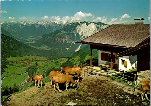 4247 - Tirol , Acherberg Alm mit Blick auf Ötz , Sautens und Inntal , Ötztal - nicht gelaufen