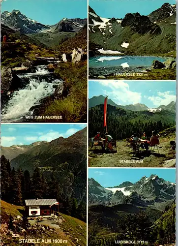 4258 - Tirol , Stabele Alm , Hauersee , Luibiskogel , Ötztaler Alpen - nicht gelaufen