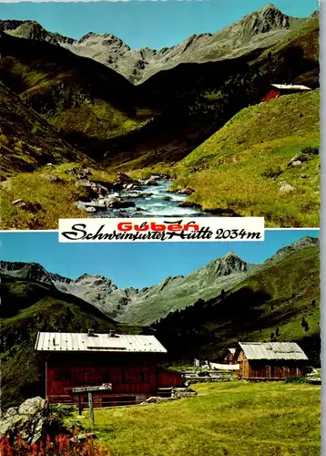4262 - Tirol , Niederthai , Gruben Schweinfurter Hütte im Zwieselbachtal, Ötztal - nicht gelaufen