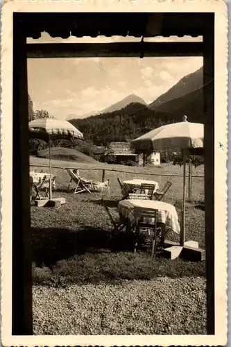 4282 - Tirol , Panorama , Ausblick Hotelzimmer - gelaufen 1943