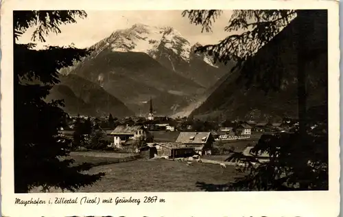 4283 - Tirol , Mayerhofen im Zillertal mit Grünberg - gelaufen 1942