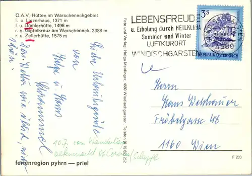 4305 - Warscheneck Gebiet , Linzerhaus , Dümlerhütte , Gipfelkreuz , Zellerhütte - gelaufen 1983