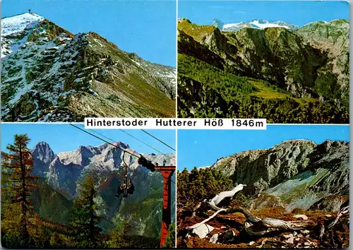 4306 - Hinterstoder Hutterer Höß , Schrocken , Höss Seilbahn mit Spitzmauer und Großen Priel , Warscheneck - gelaufen 1981