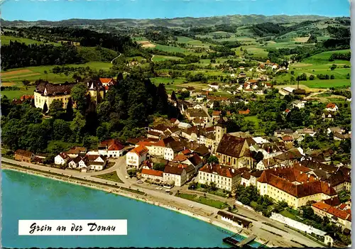 4316 - Grein an der Donau , Schloß Greinburg , Strudengau , Rathaus , Theater - gelaufen 1975