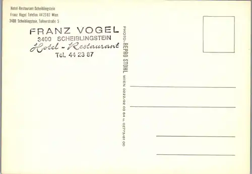 4319 - Scheiblingstein , Hotel Restaurant Franz Vogel - nicht gelaufen