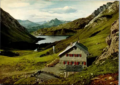 4339 - Ravensburger Hütte am Spullersee , Ravensbergerhütte - gelaufen 1965