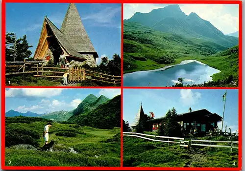 4357 - Dellach , Dr. Steinwender Hütte am Zollner , Zollnersee Hoher Trieb , Findenigkofel , Steinwenderhütte - gelaufen 1990