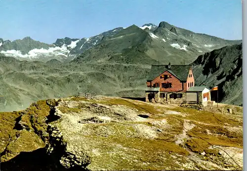 4377 - Hagenerhütte , Blick gegen die Ankogelgruppe , Hagener Hütte - nicht gelaufen