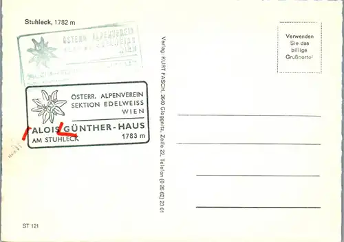 4427 - Stuhleck , Alois Günther Haus - nicht gelaufen