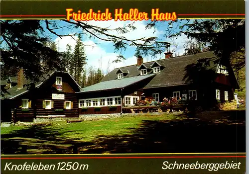 4431 - Knofeleben , Friedrich Haller Haus am südlichen Schneeberg - gelaufen 1989